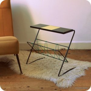 Porte-revues scoubidou vert