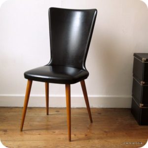 Chaise skaï noir