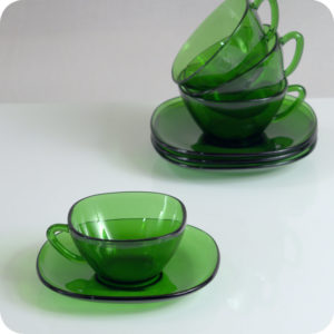 4 tasses vertes « Vereco »